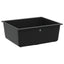 Vask 80% Kvarts og 20% Resin 530 x 460 mm Sort