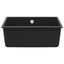 Vask 80% Kvarts og 20% Resin 530 x 460 mm Sort