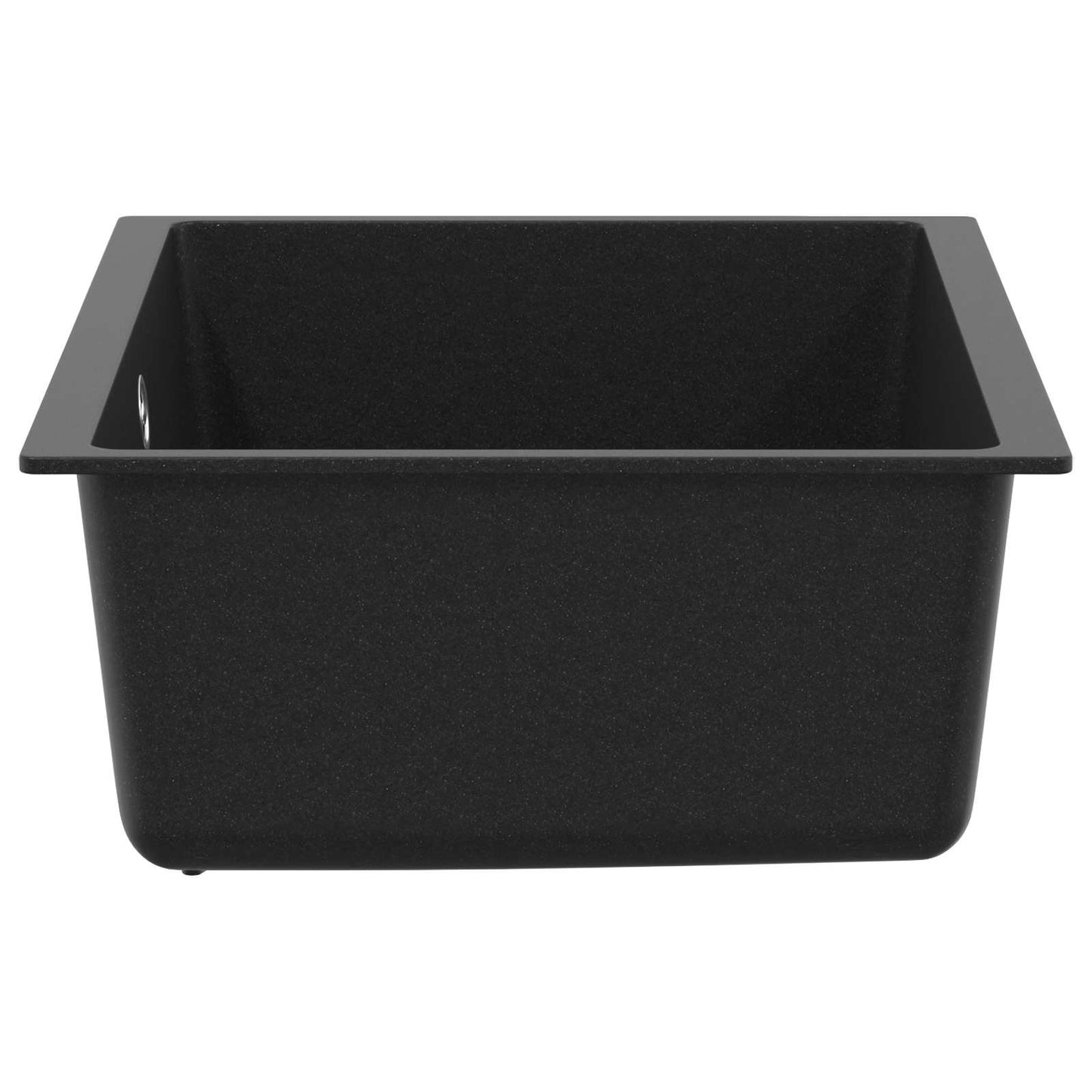 Vask 80% Kvarts og 20% Resin 530 x 460 mm Sort