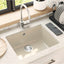 Vask 80% Kvarts og 20% Resin 530 x 460 mm Beige