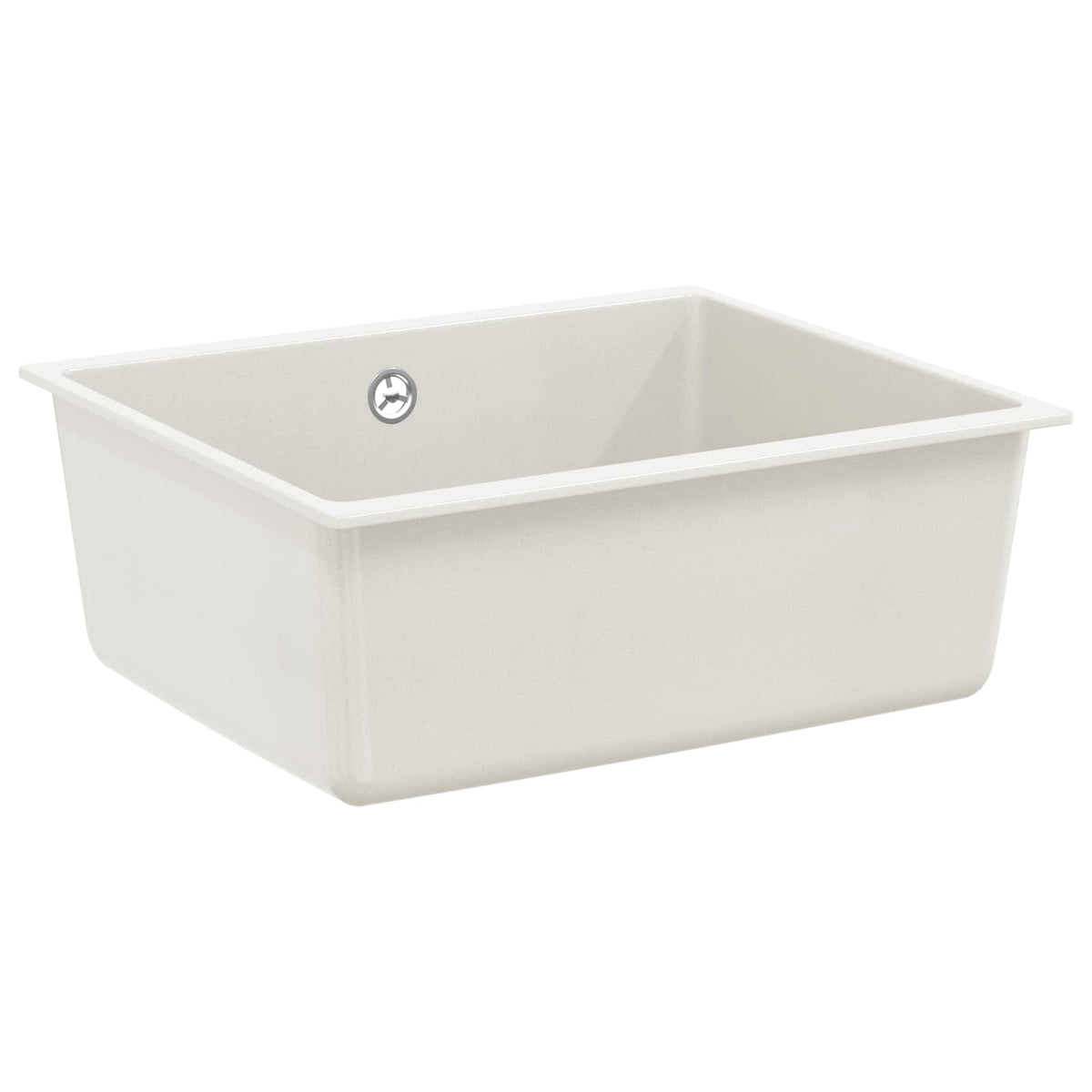 Vask 80% Kvarts og 20% Resin 530 x 460 mm Hvid