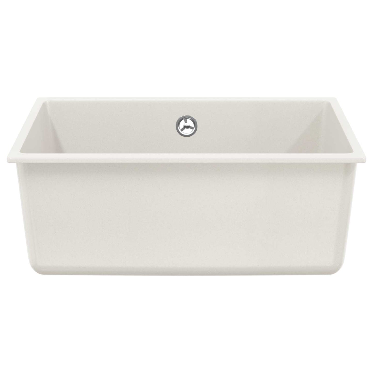 Vask 80% Kvarts og 20% Resin 530 x 460 mm Hvid