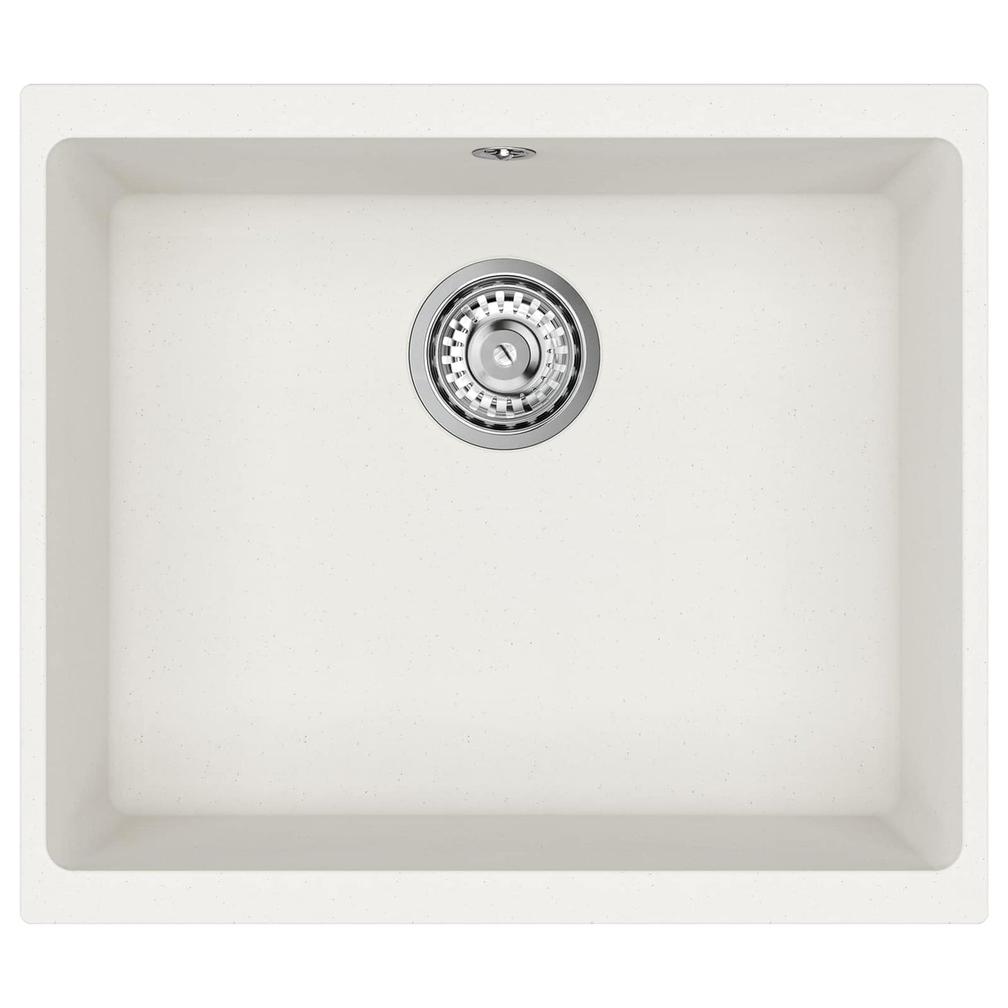 Vask 80% Kvarts og 20% Resin 530 x 460 mm Hvid