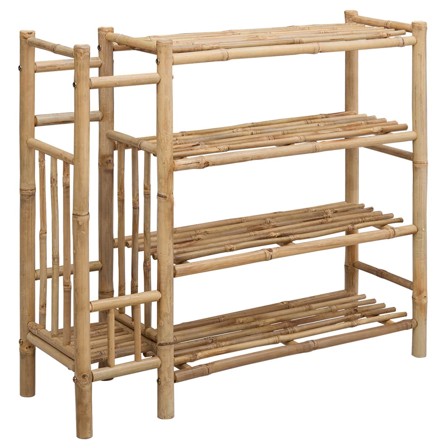 Skostativ 88 x 27 x 80 cm Bambus Naturfarvet