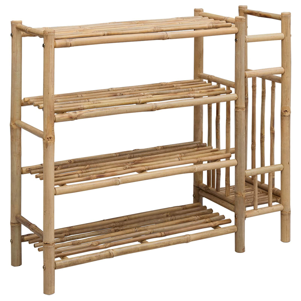 Skostativ 88 x 27 x 80 cm Bambus Naturfarvet