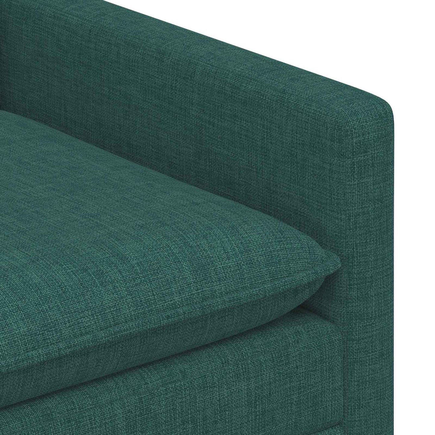 Sofa Sæt 2 stk. Mørkegrøn Stof