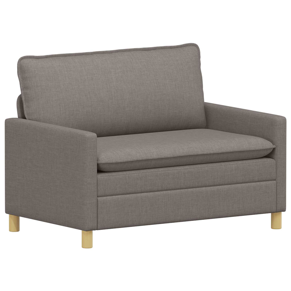 Sofa Sæt 2 stk. Gråbrun Stof