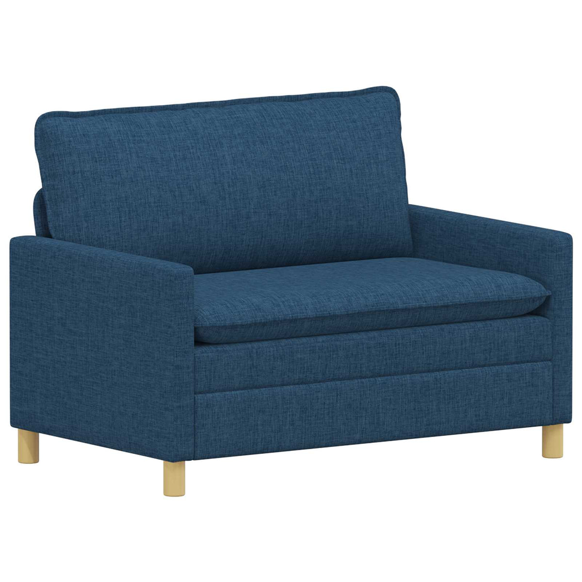 Sofa Sæt 2 stk. Blå Stof