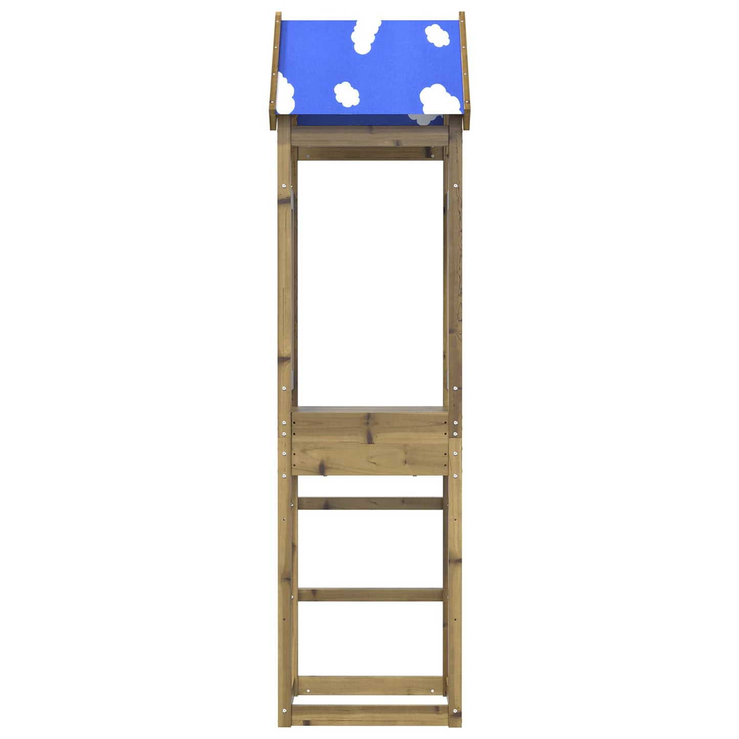Legetårn Brun 52.5 x 46.5 x 208 cm Massiv imprægneret træ