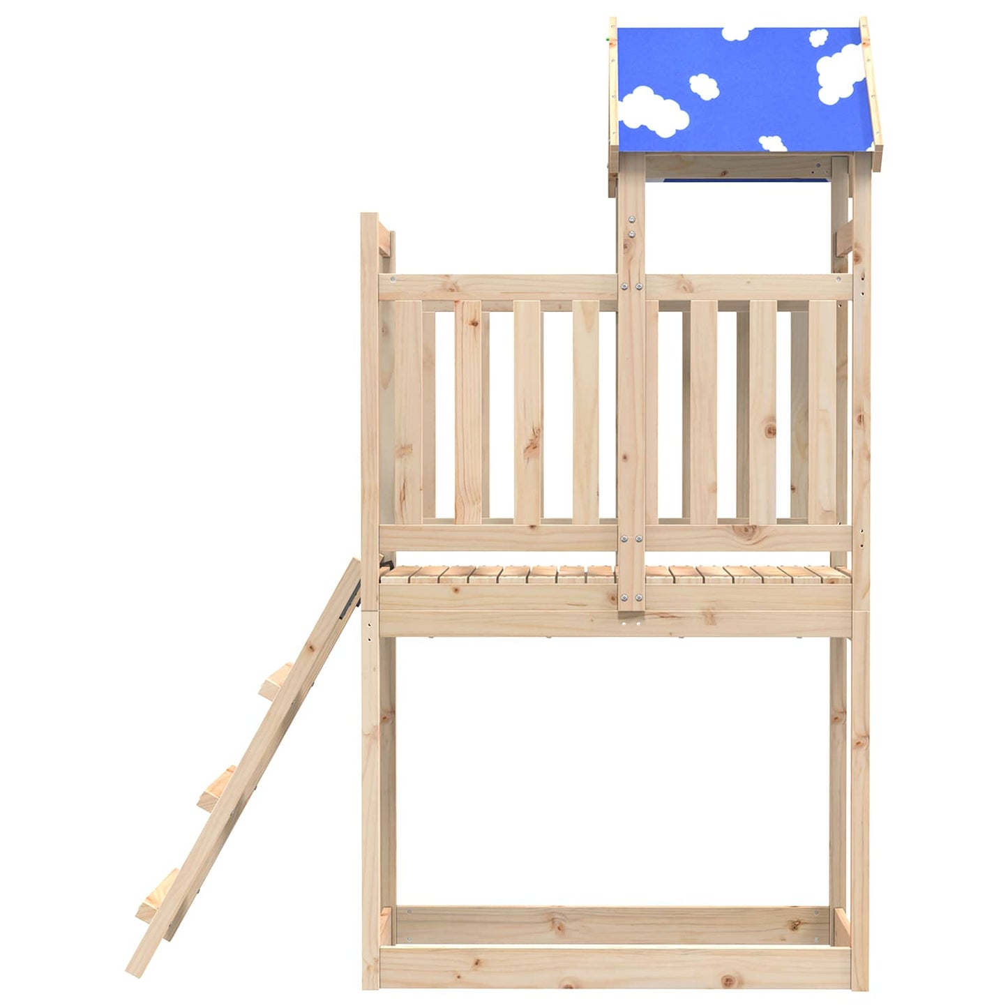 Legetårn Brun 52,5 x 110,5 x 215 cm Massiv fyrretræ