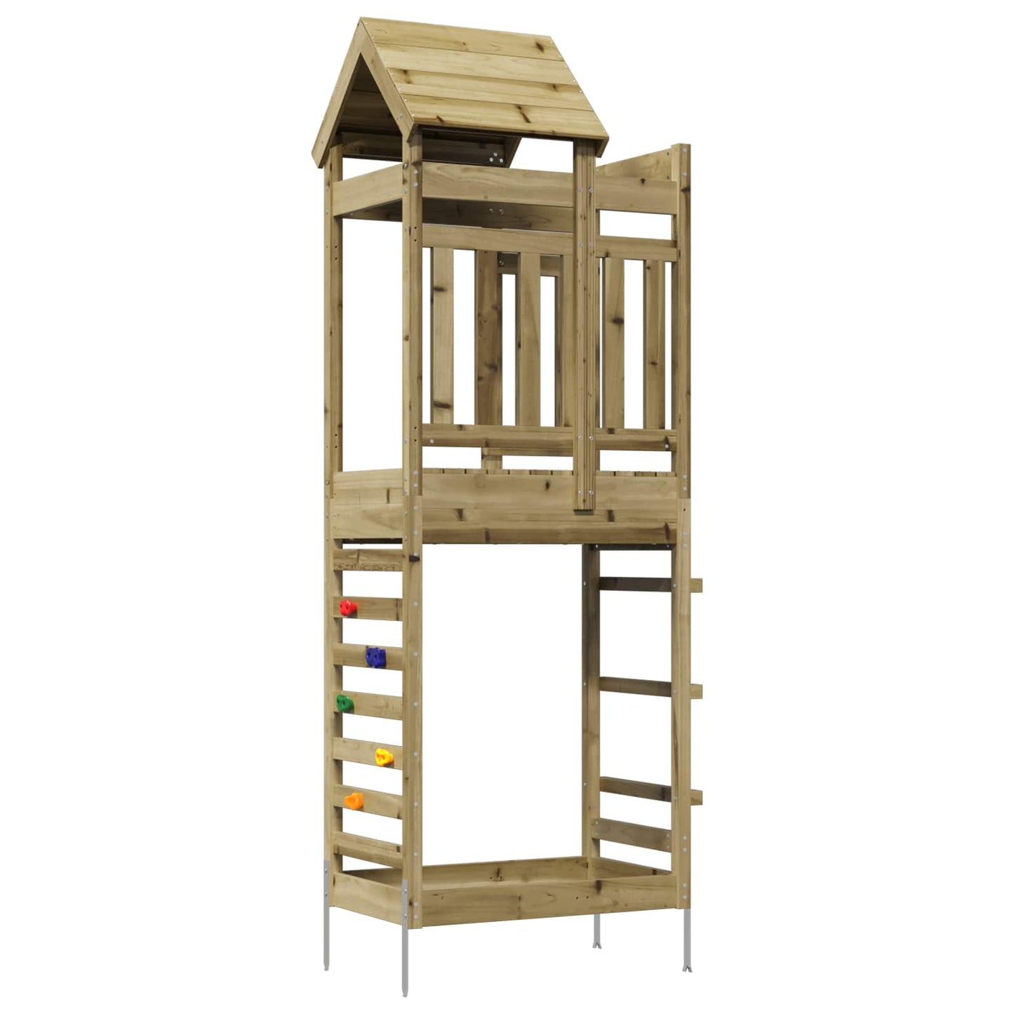 Legetårn Brun 52,5 x 85 x 238 cm Massiv imprægneret træ