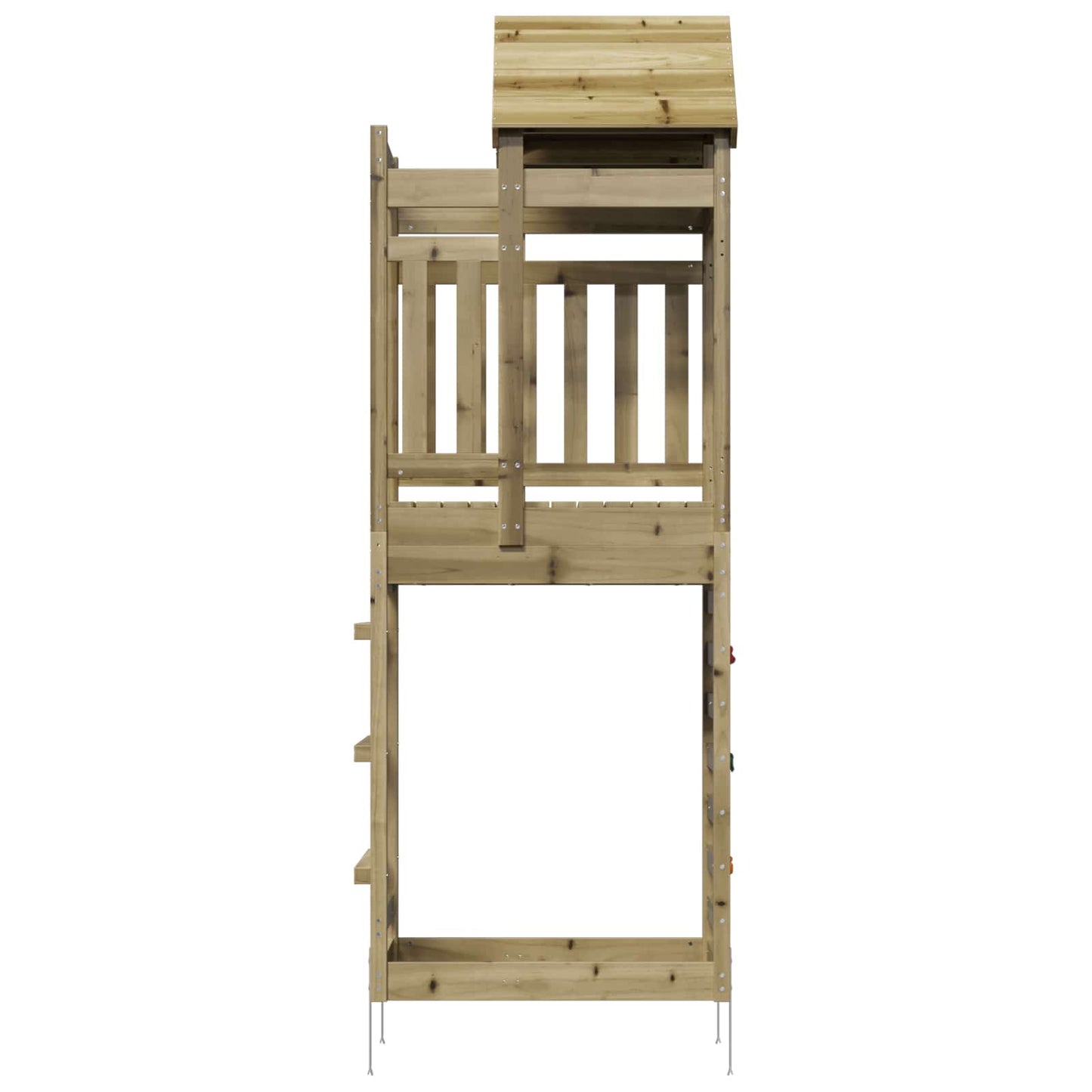 Legetårn Brun 52,5 x 85 x 238 cm Massiv imprægneret træ