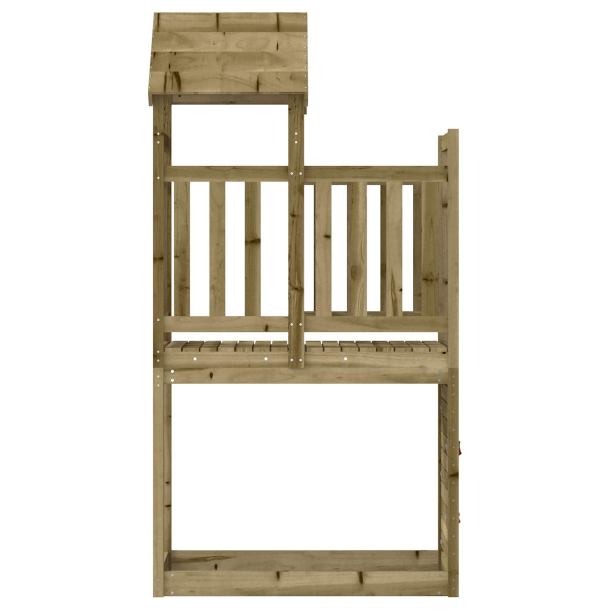 Legetårn Brun 53 x 110,5 x 214 cm Massiv imprægneret træ