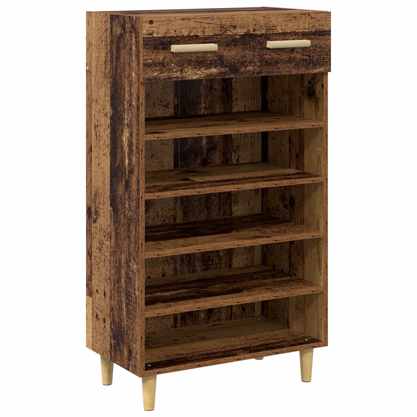 Sko skab 60 x 35 x 105 cm Konstrueret træ Gammelt træ