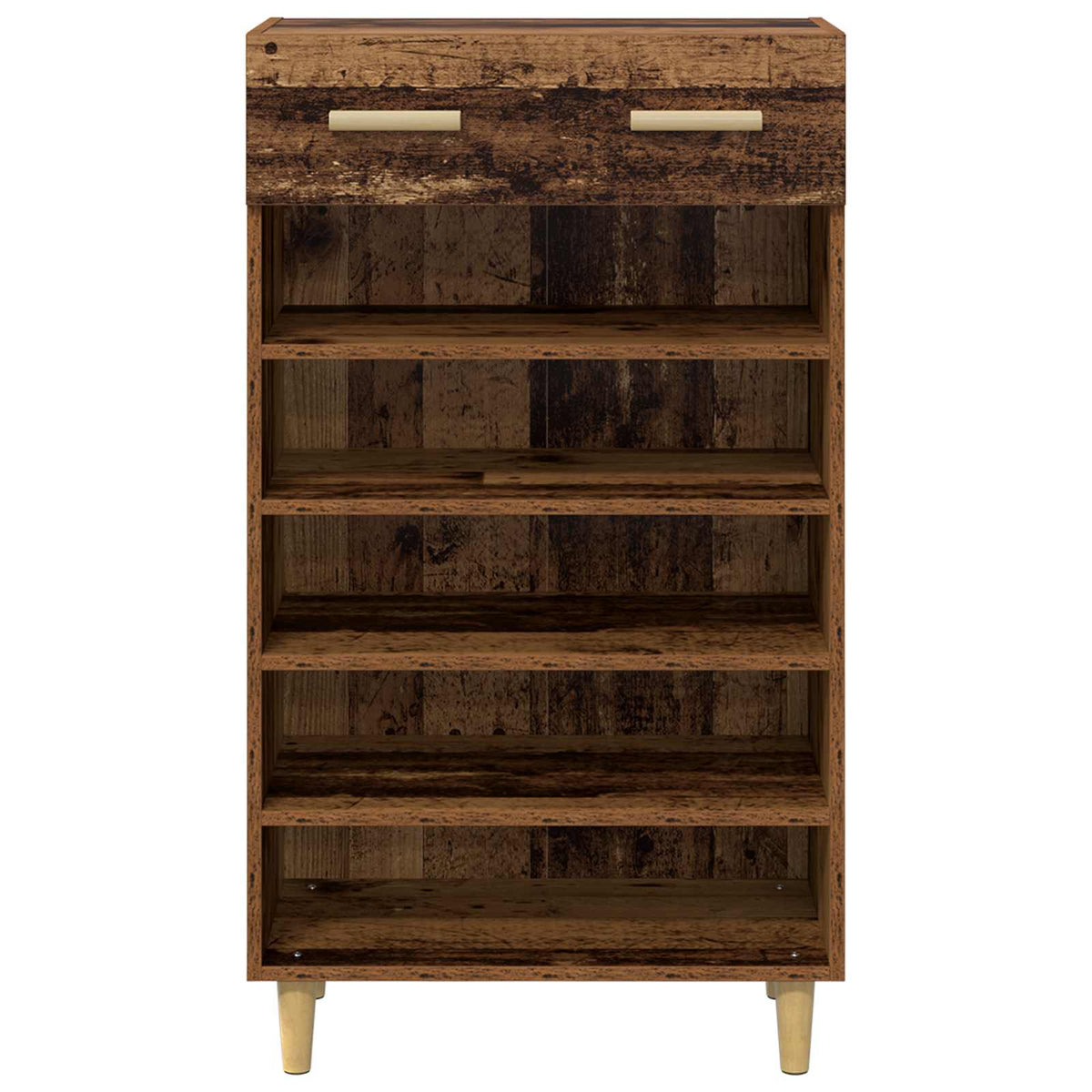 Sko skab 60 x 35 x 105 cm Konstrueret træ Gammelt træ