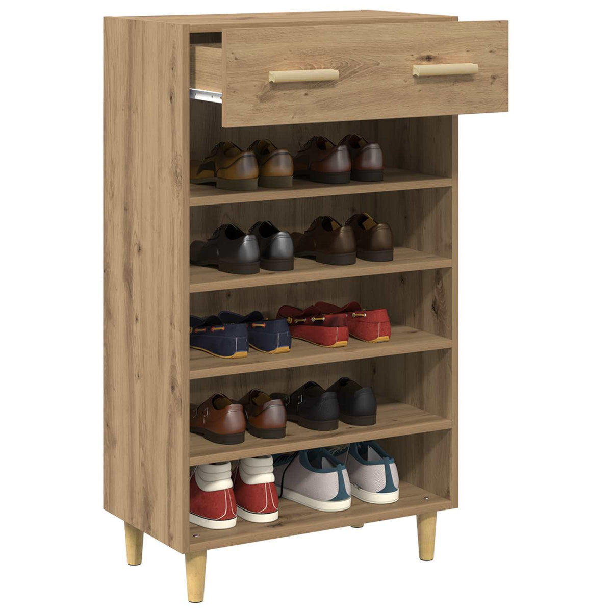 Sko skab 60 x 35 x 105 cm Konstrueret træ Artisan-eg