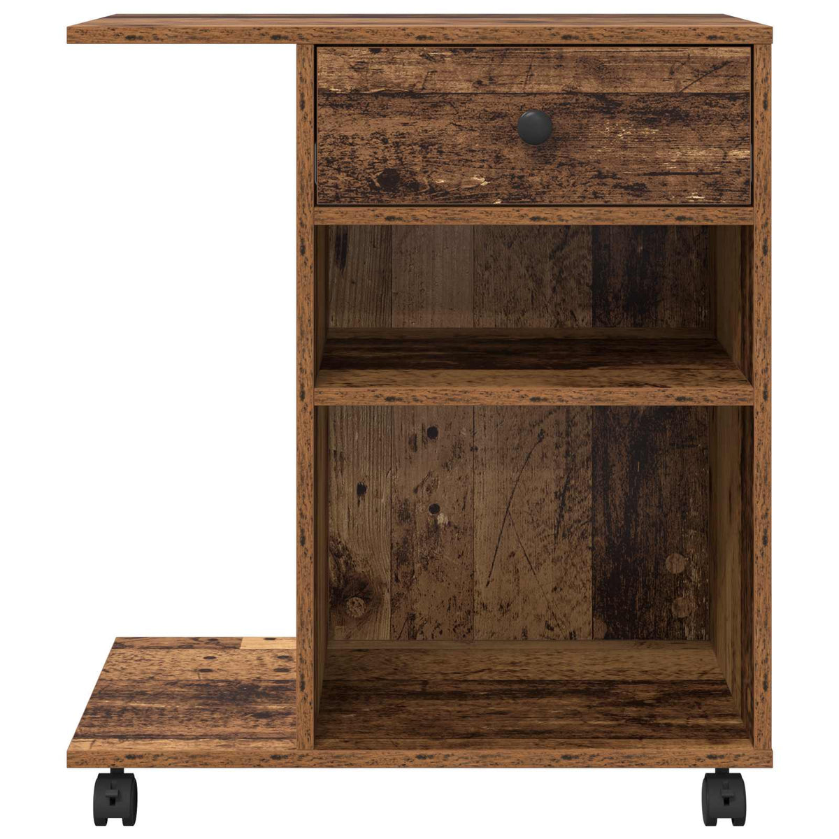 Printerstand Gammelt træ 60 x 40 x 68,5 cm Konstrueret træ