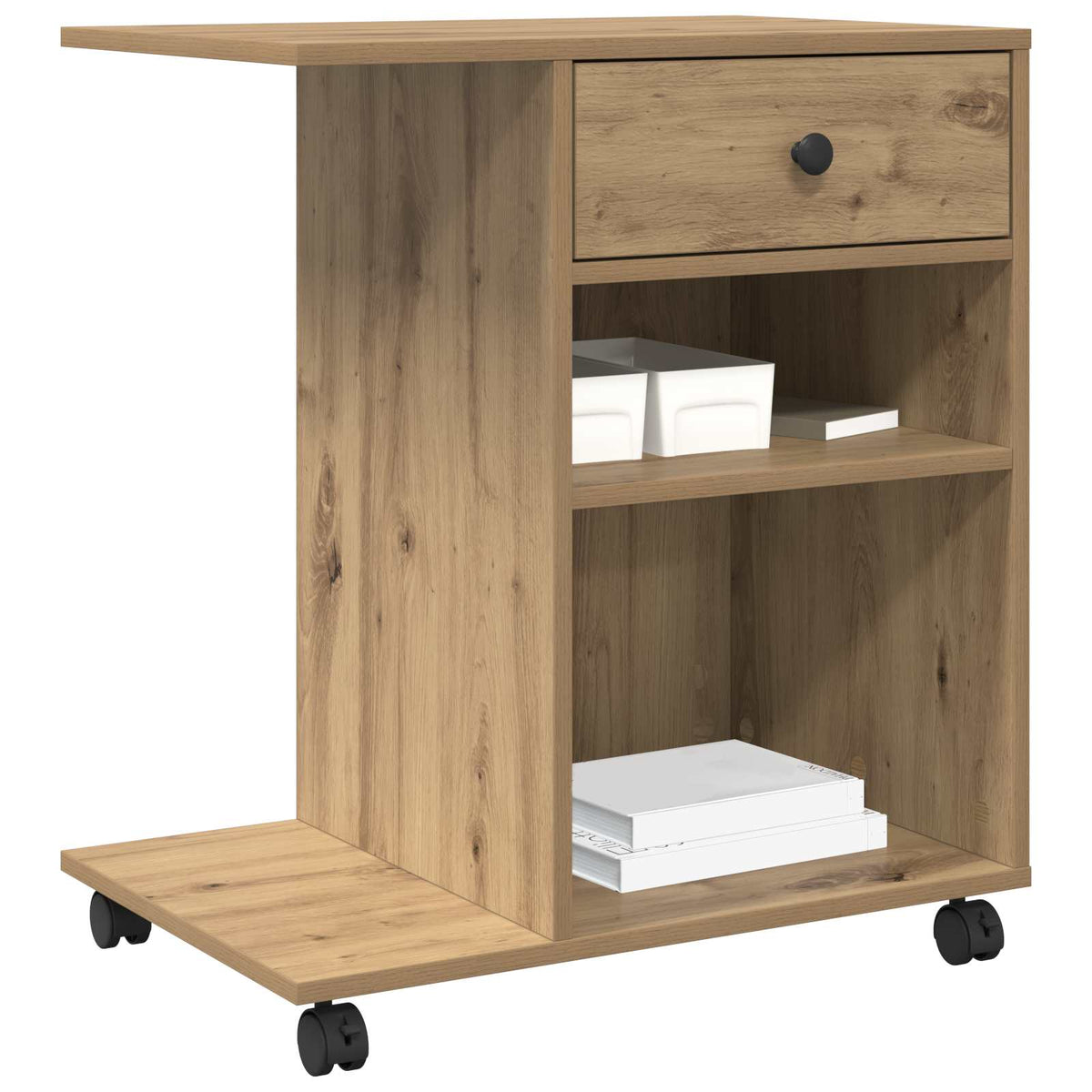 Printerstand Artisan-eg 60 x 40 x 68,5 cm Konstrueret træ