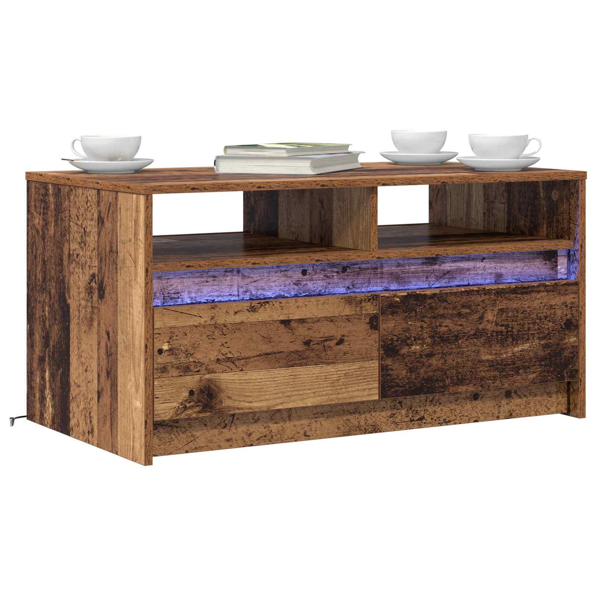 Sofabord Gammelt træ 90 x 50 x 45 cm Konstrueret træ