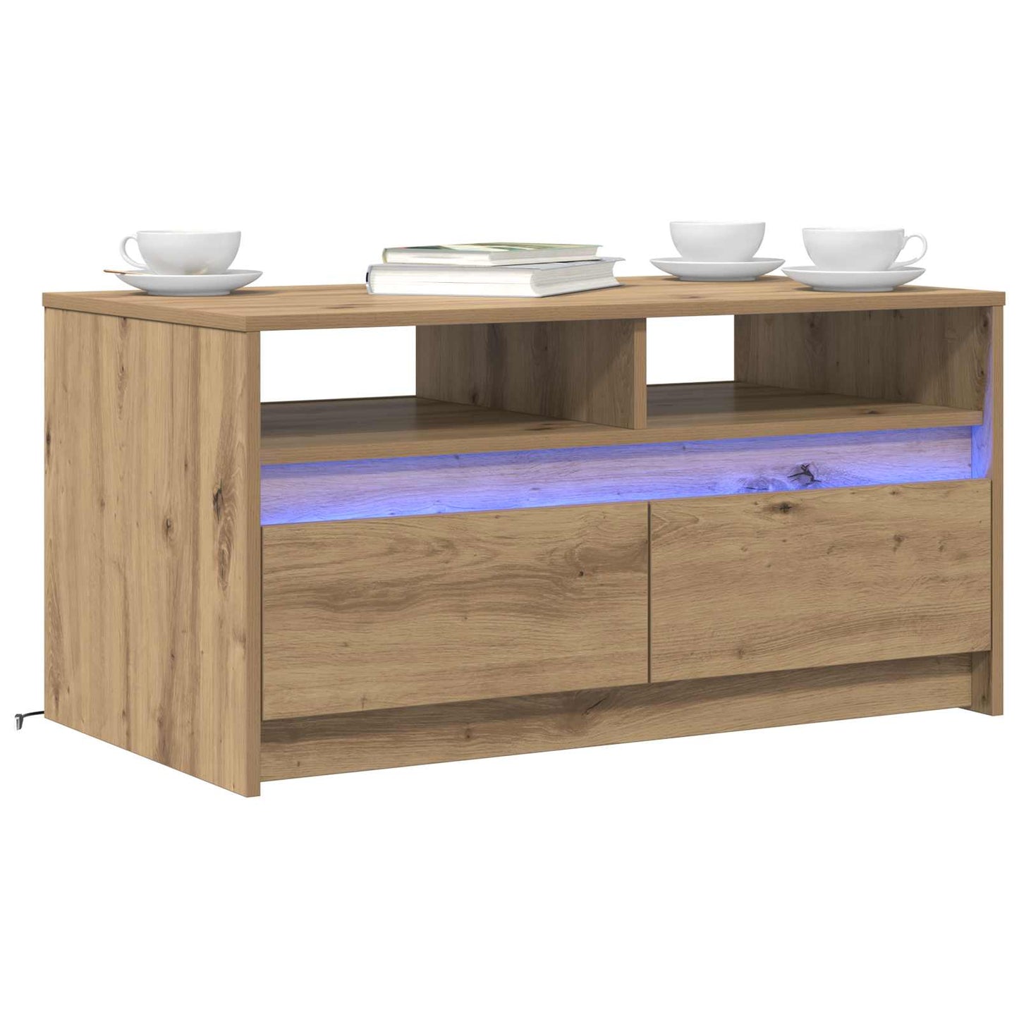 Sofabord Artisan eg 90 x 50 x 45 cm Konstrueret træ