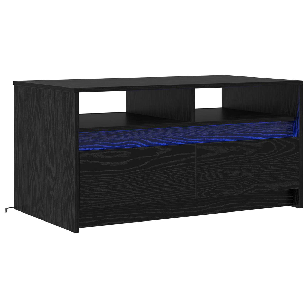Sofabord Sort eg 90 x 50 x 45 cm Konstrueret træ