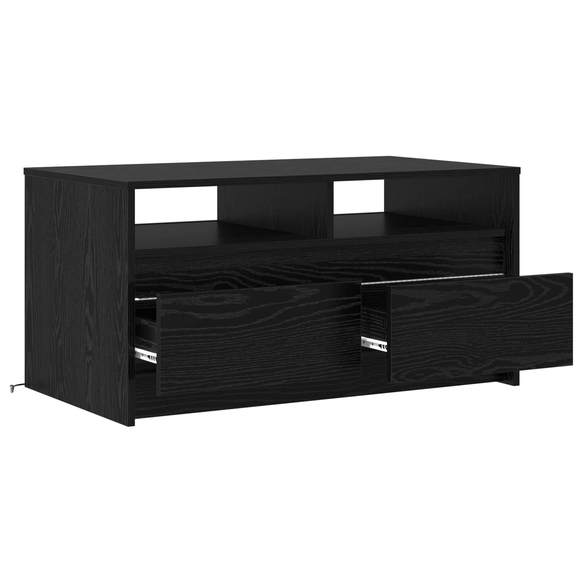 Sofabord Sort eg 90 x 50 x 45 cm Konstrueret træ