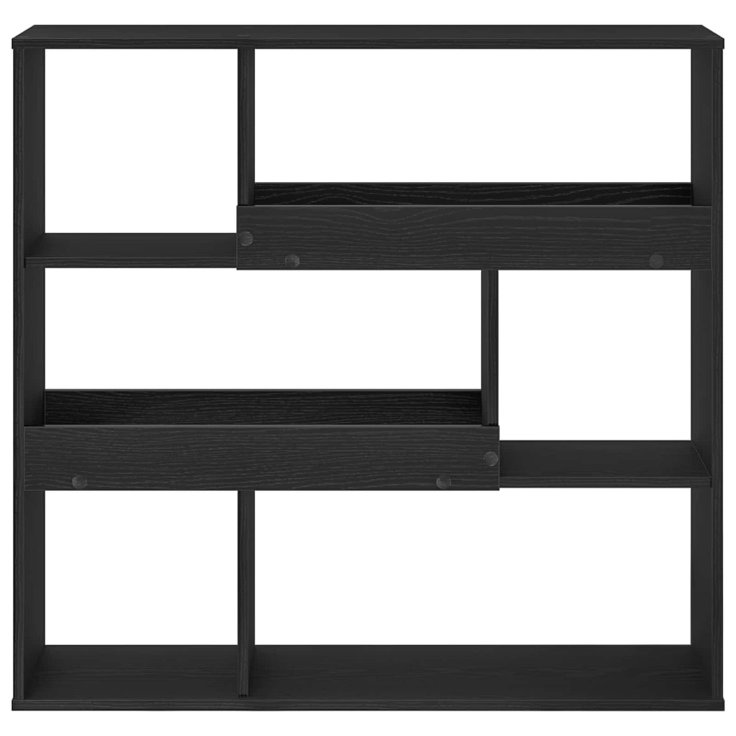 Boghylde 4 niveauer 100 x 33 x 94,5 cm Konstrueret træ Sort eg