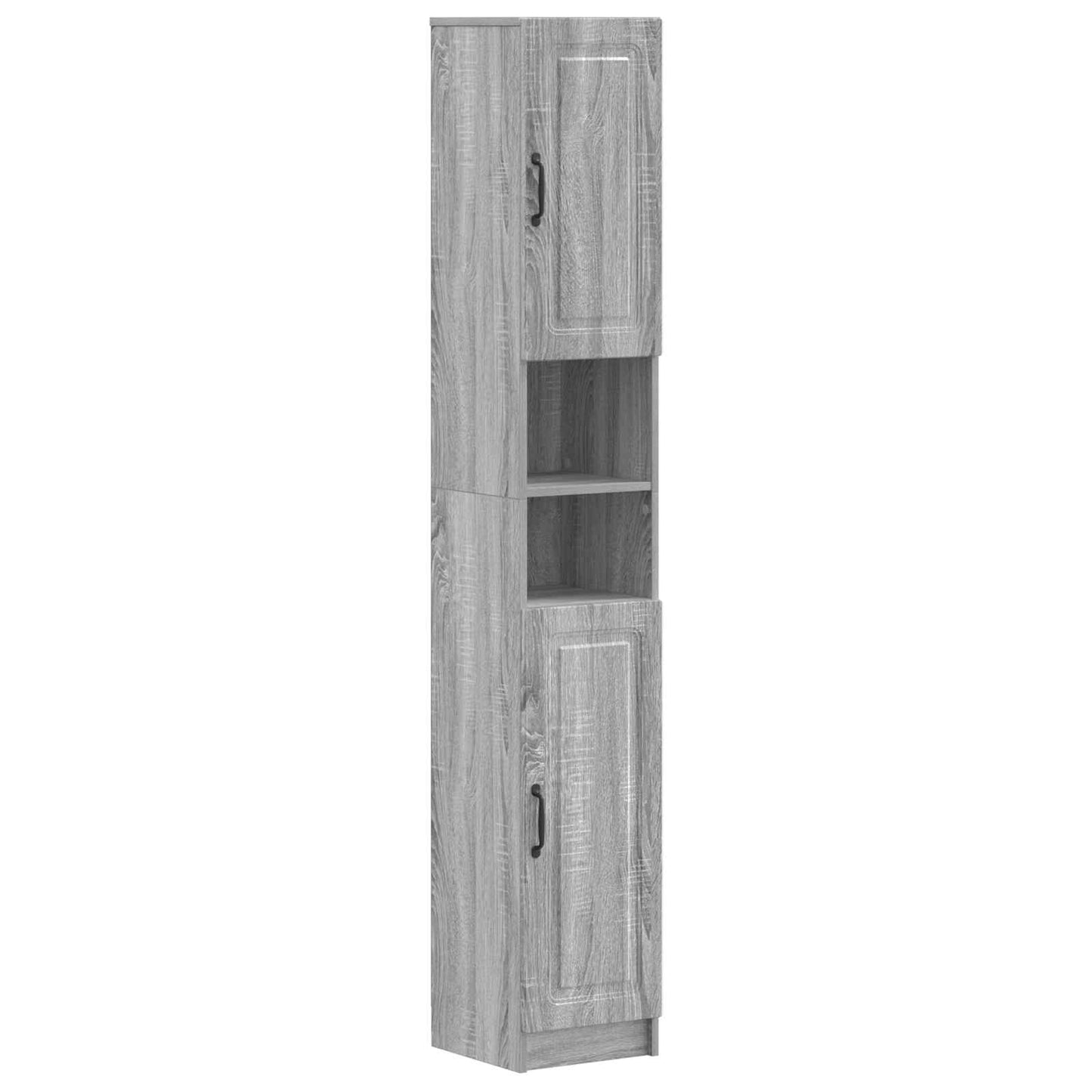 4 Dele Badeværelsesskab Sæt UTRECHT Grå Sonoma Konstrueret træ