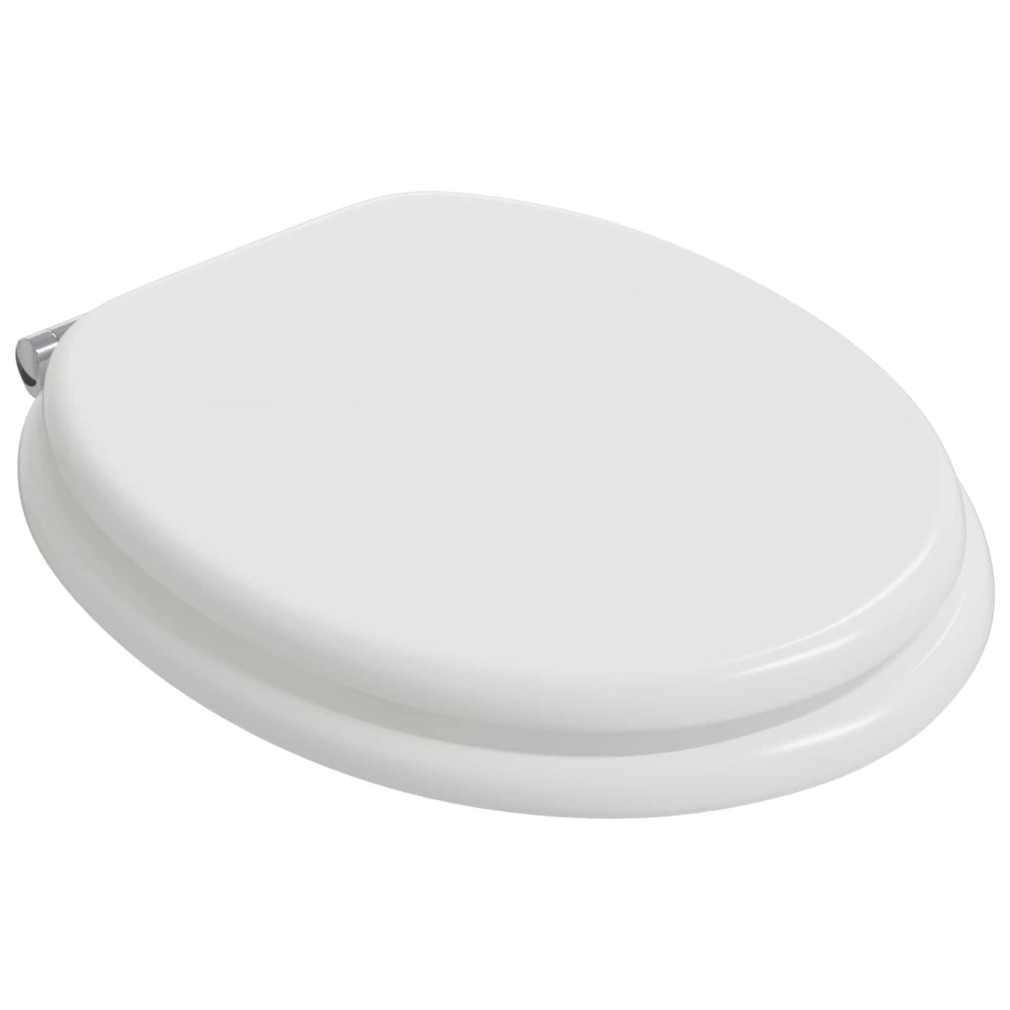 Blødt lukket toiletbræt Hvid 44 x 38 cm MDF plade