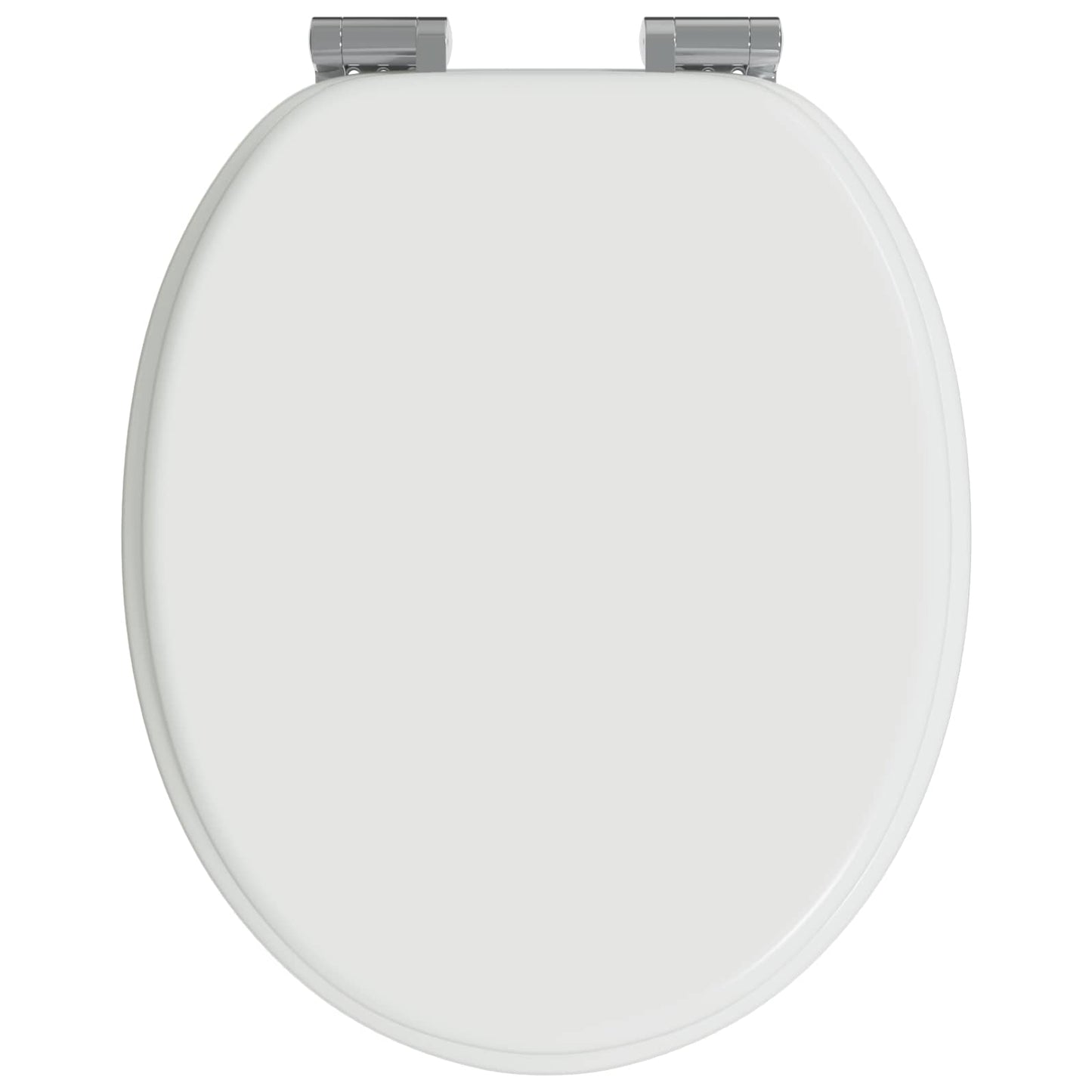 Blødt lukket toiletbræt Hvid 44 x 38 cm MDF plade
