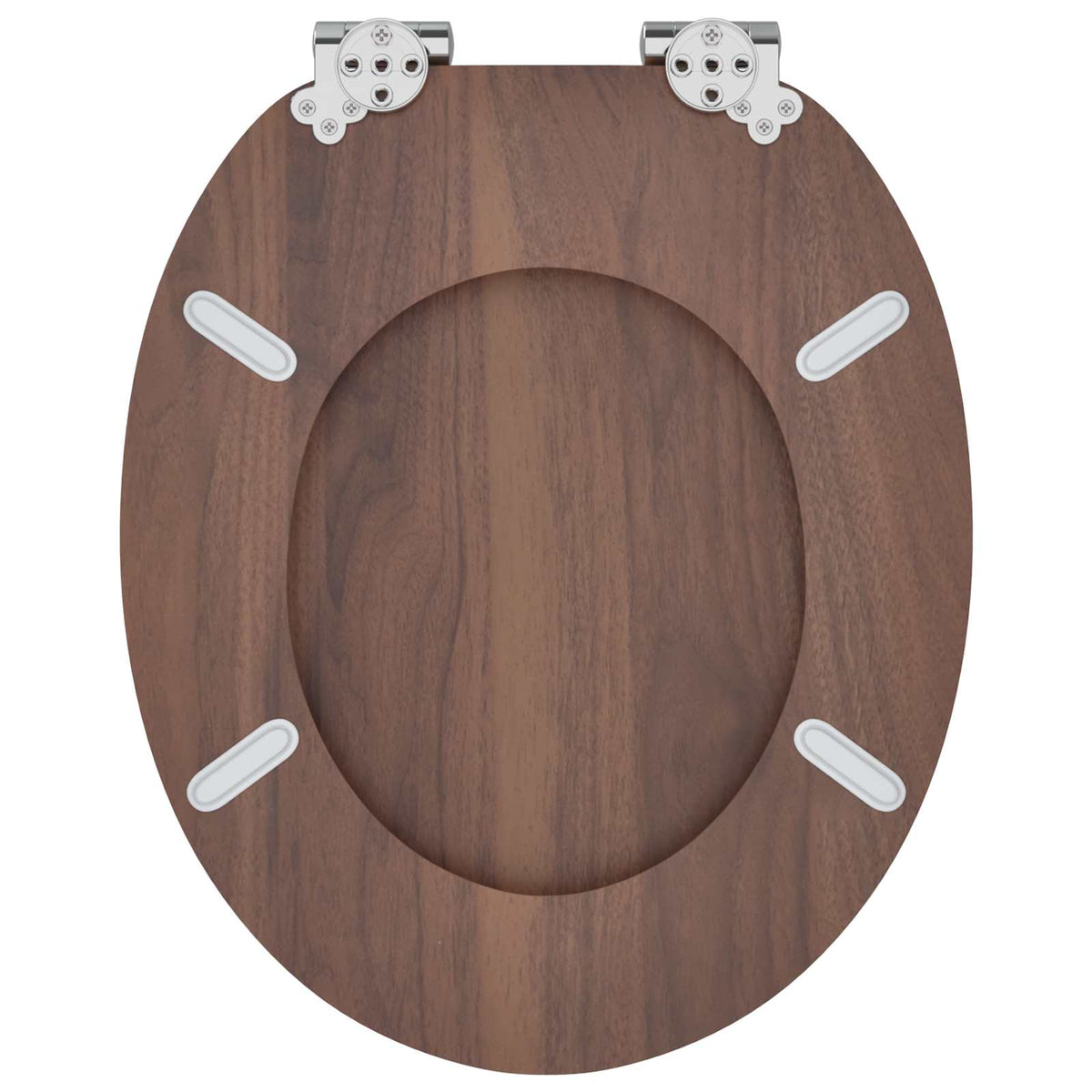 Blødt lukket toiletbræt Brun 44 x 38 cm MDF plade