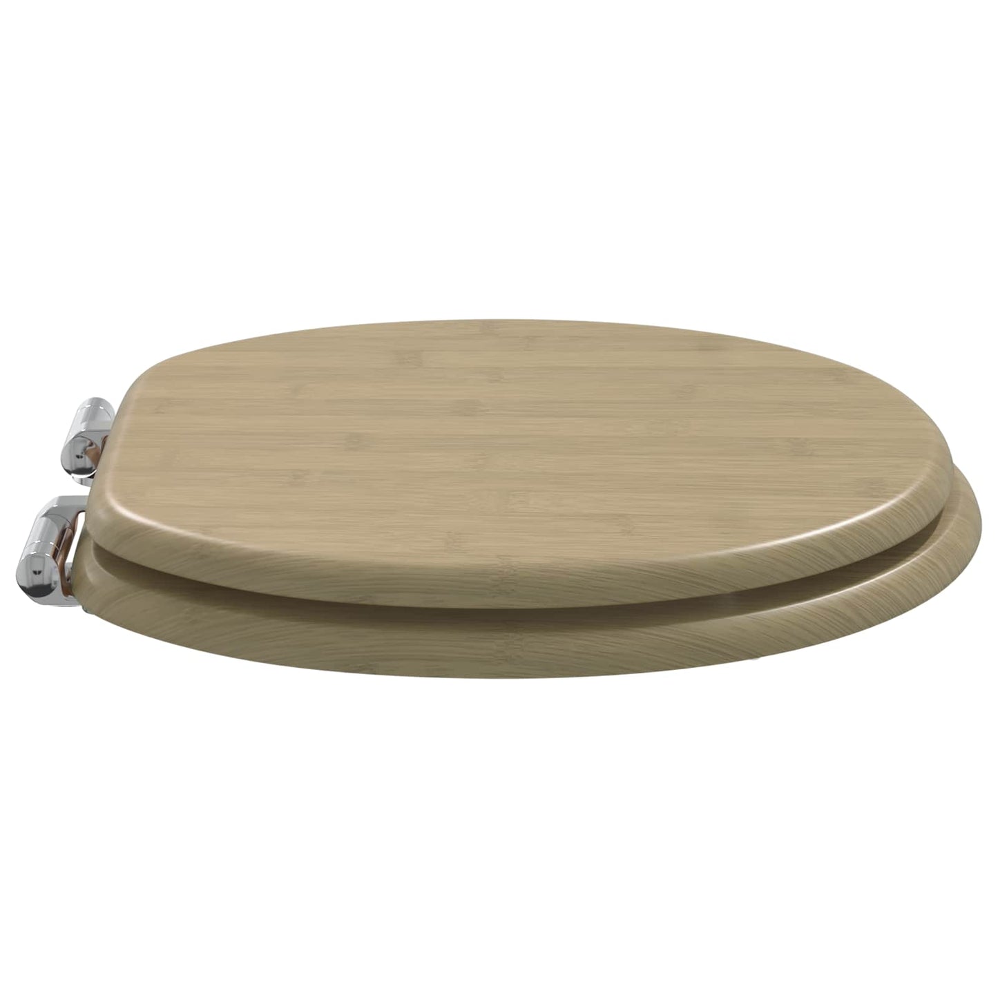 Blødt lukket toiletbræt Lys Bambusfarve 44 x 38 cm MDF plade