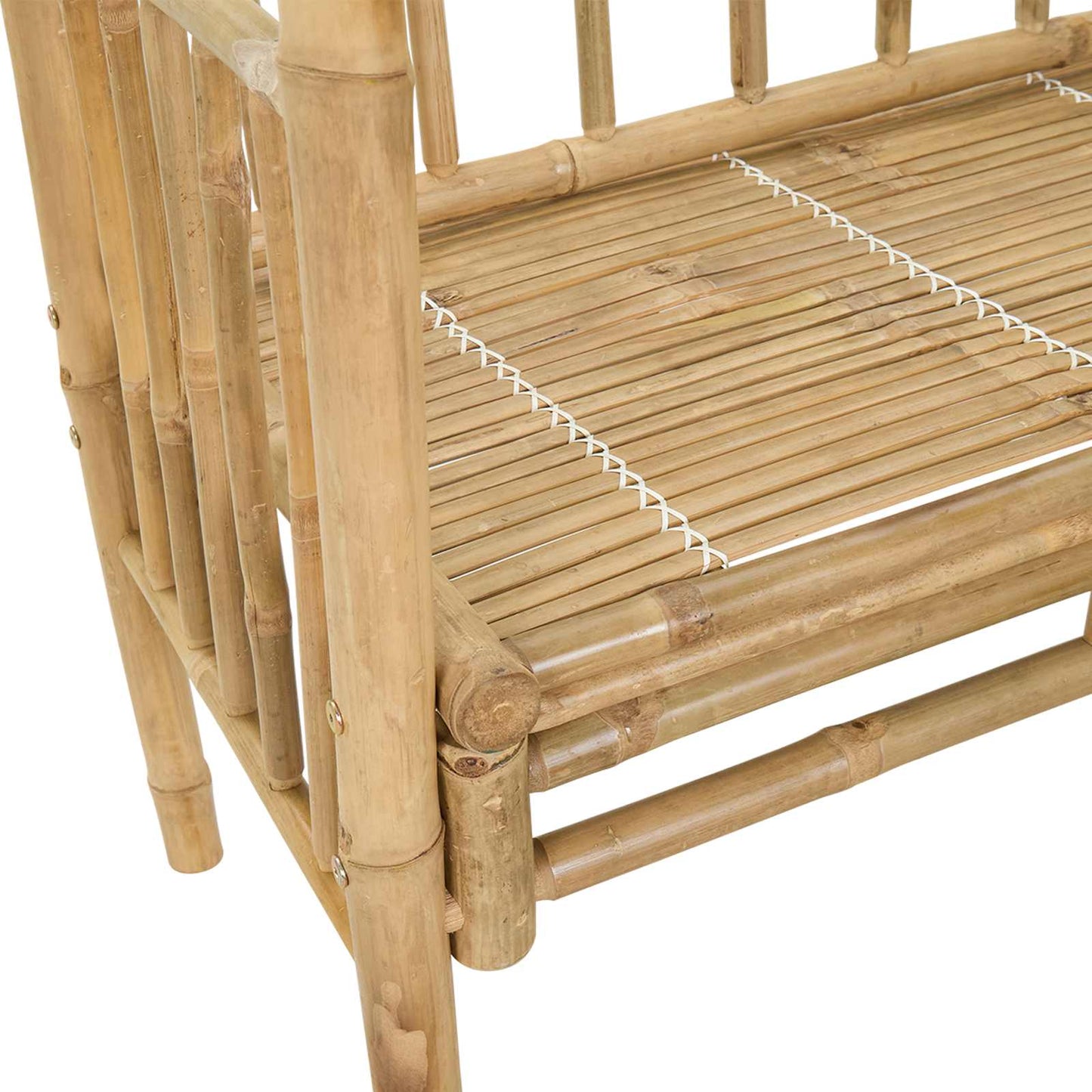 Havebue med Bænk 115 x 50 x 205 cm Bambus