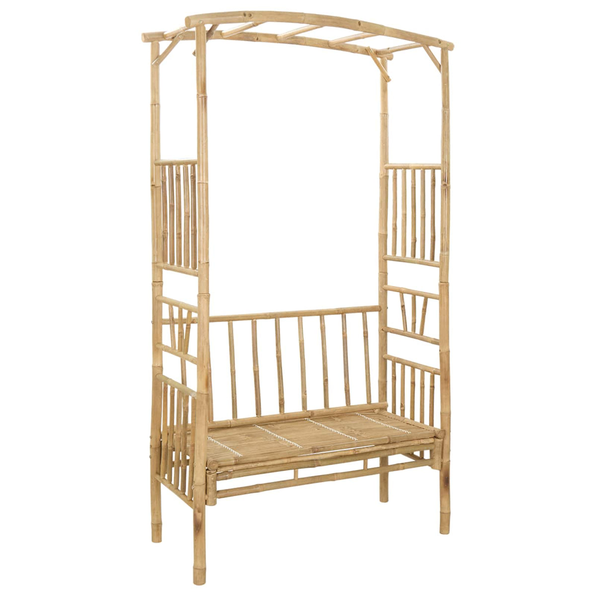 Havebue med Bænk 115 x 50 x 205 cm Bambus