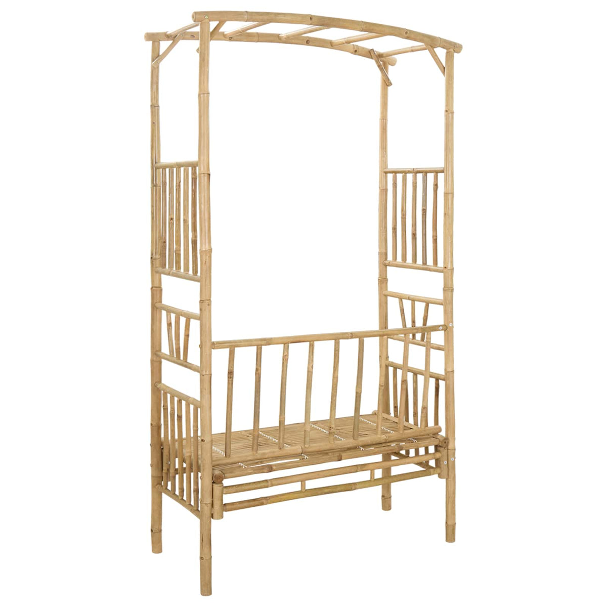 Havebue med Bænk 115 x 50 x 205 cm Bambus