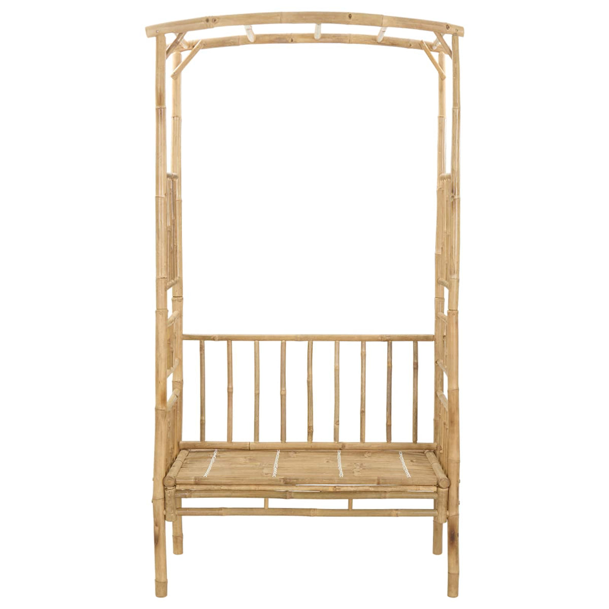 Havebue med Bænk 115 x 50 x 205 cm Bambus