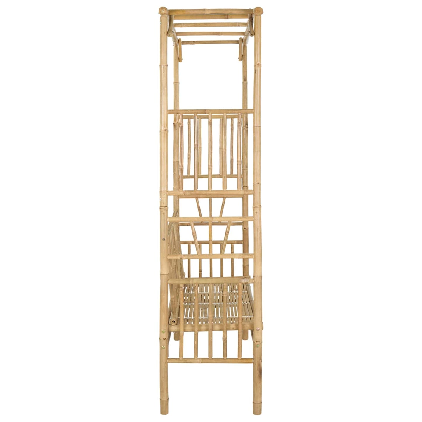 Havebue med Bænk 115 x 50 x 205 cm Bambus