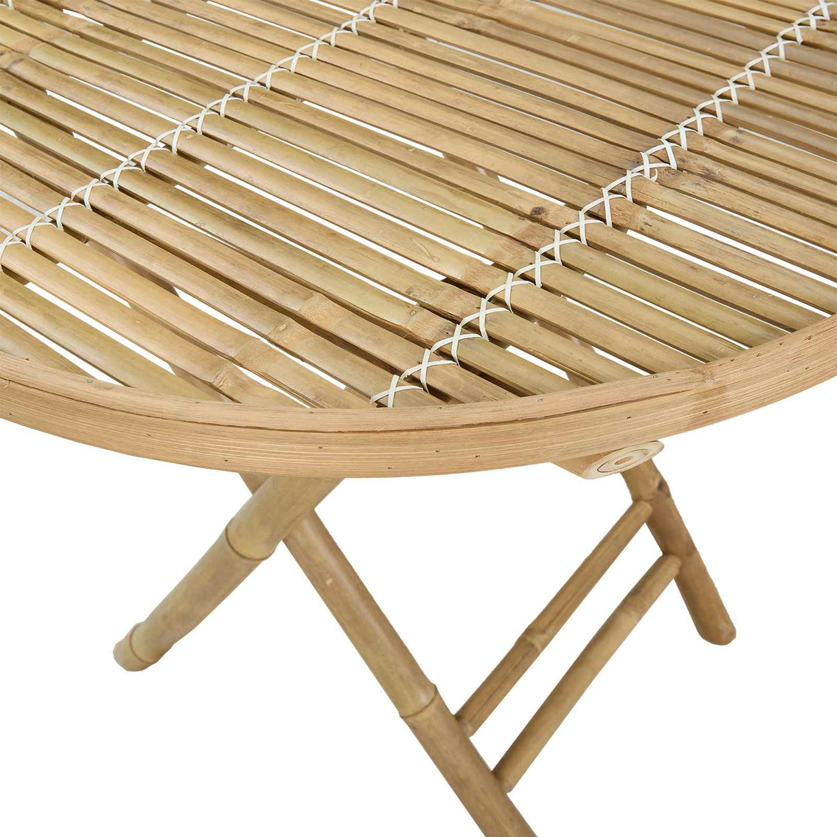 Havemøbel Bord Naturfarvet 80 x 70 cm Bambus