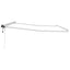 Manuel markise-ramme med LED-lys Hvid 4 x 2 m Aluminium
