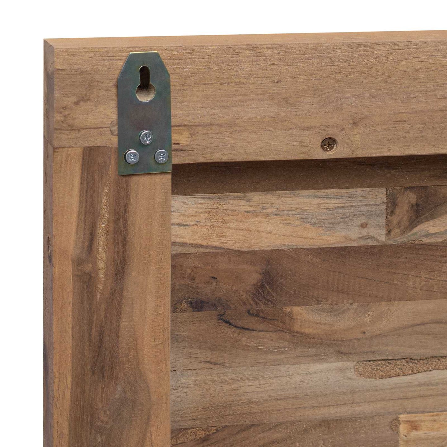 Senge Hovedgærde Naturfarvet Massiv Teaktræ