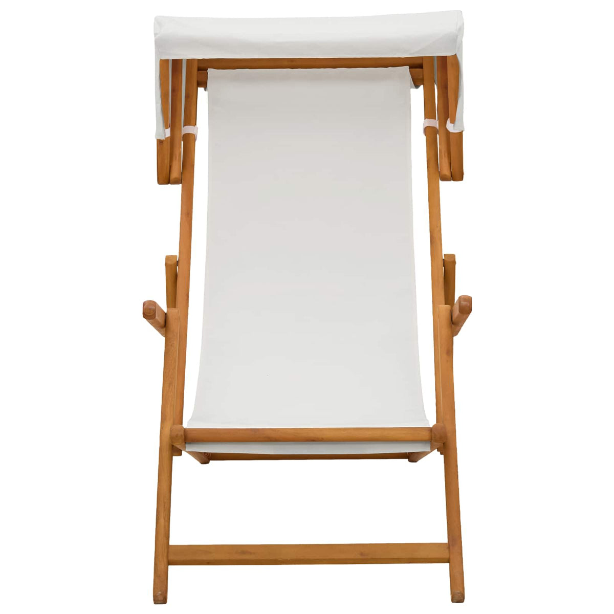 Havestol 3 position Massiv Eucalyptus Træ Cremefarvet