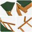 Havestol 3 position Massiv Eucalyptus Træ Grøn
