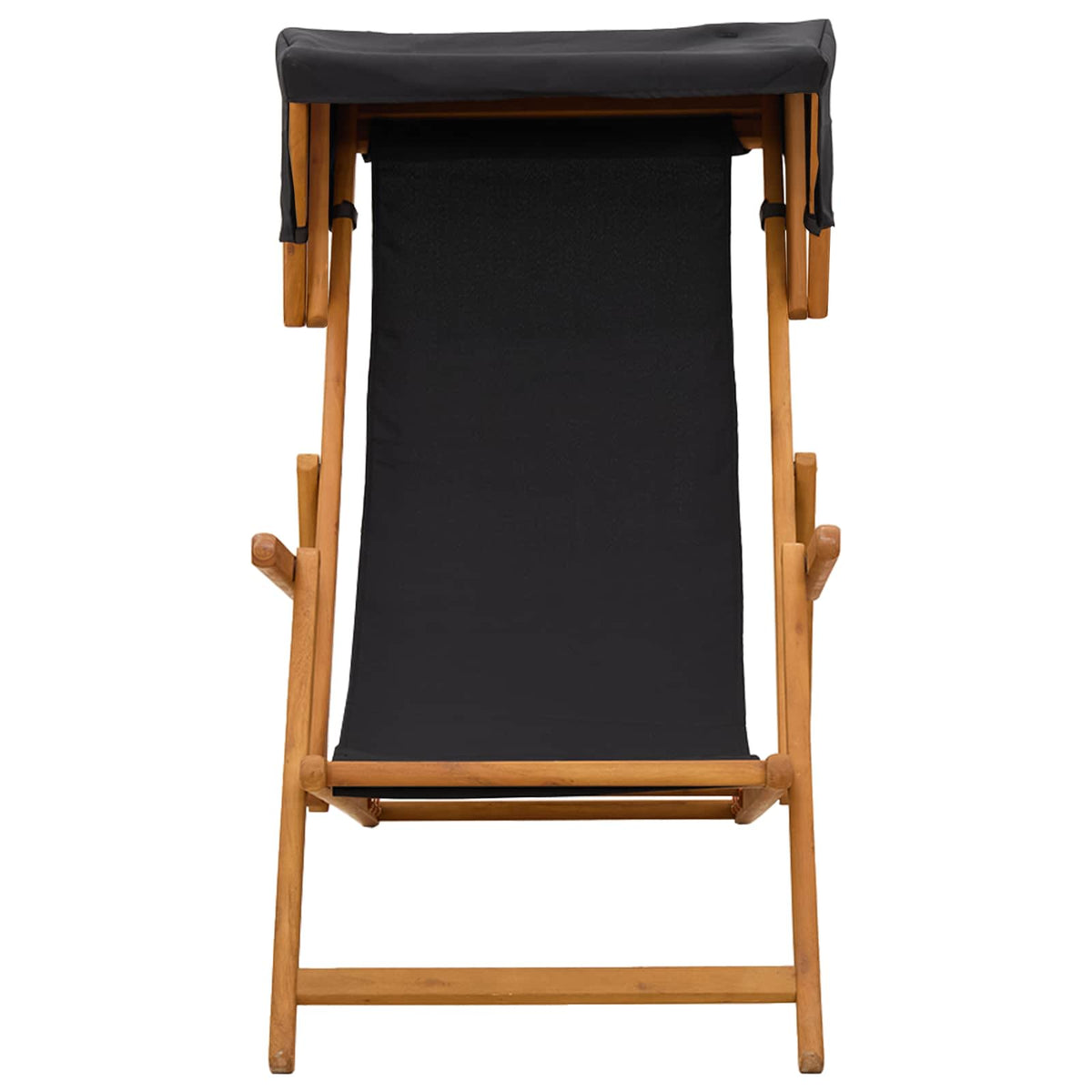 Havestol 3 position Massiv Eucalyptus Træ Sort