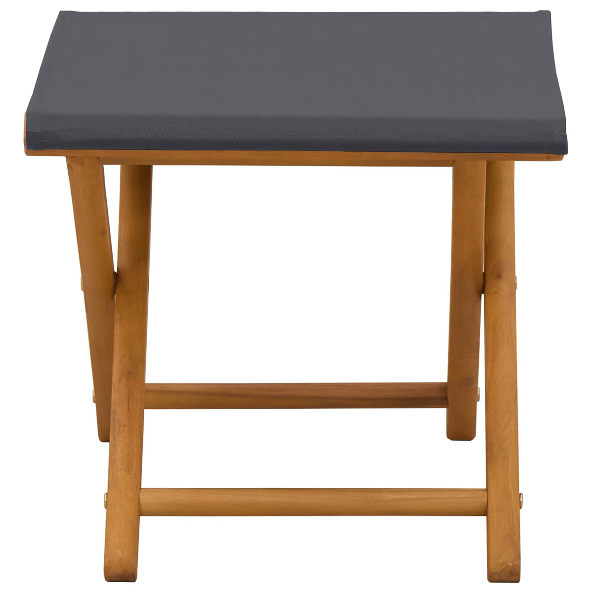 Havestol 2 pcs Massiv Eucalyptus Træ Grå
