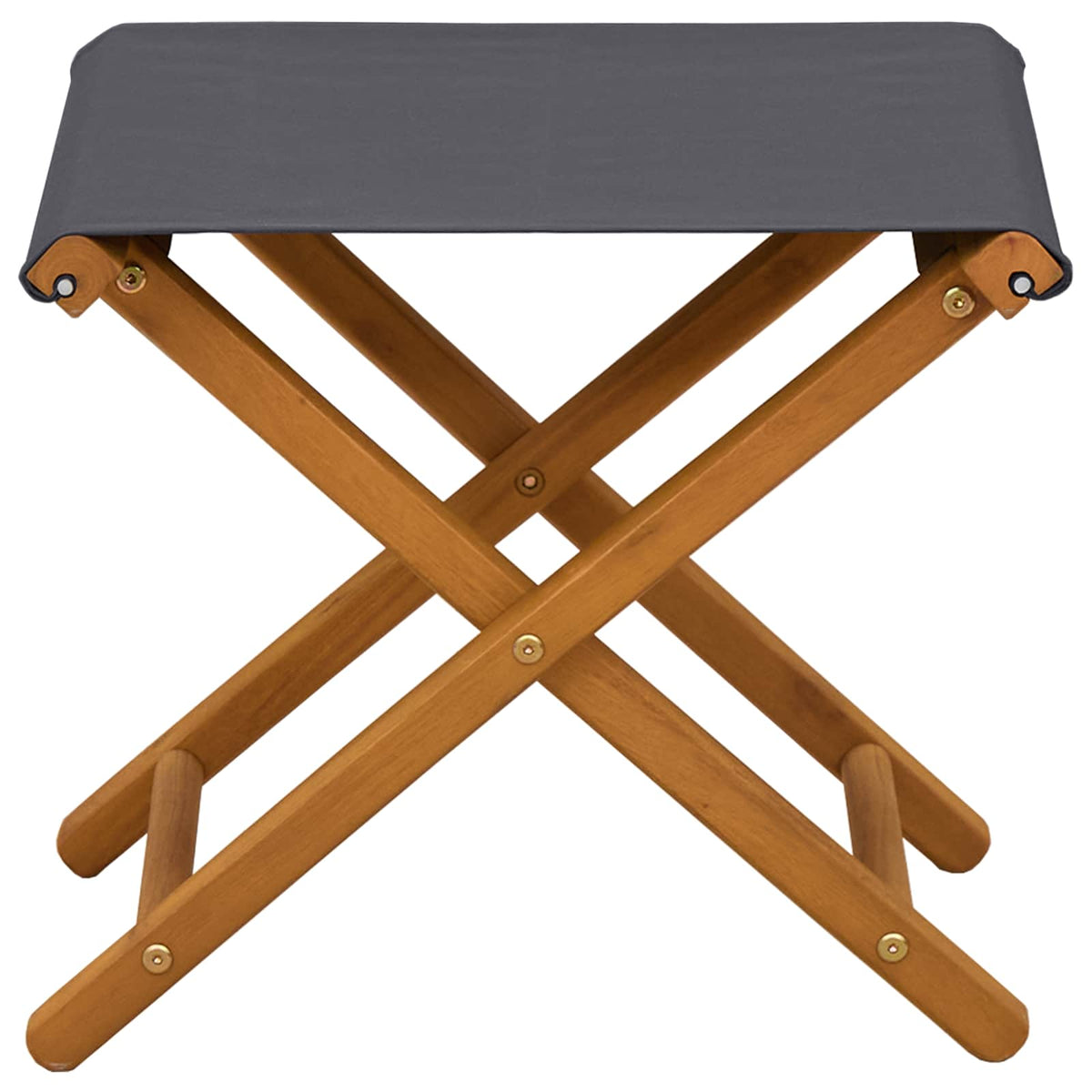 Havestol 2 pcs Massiv Eucalyptus Træ Grå