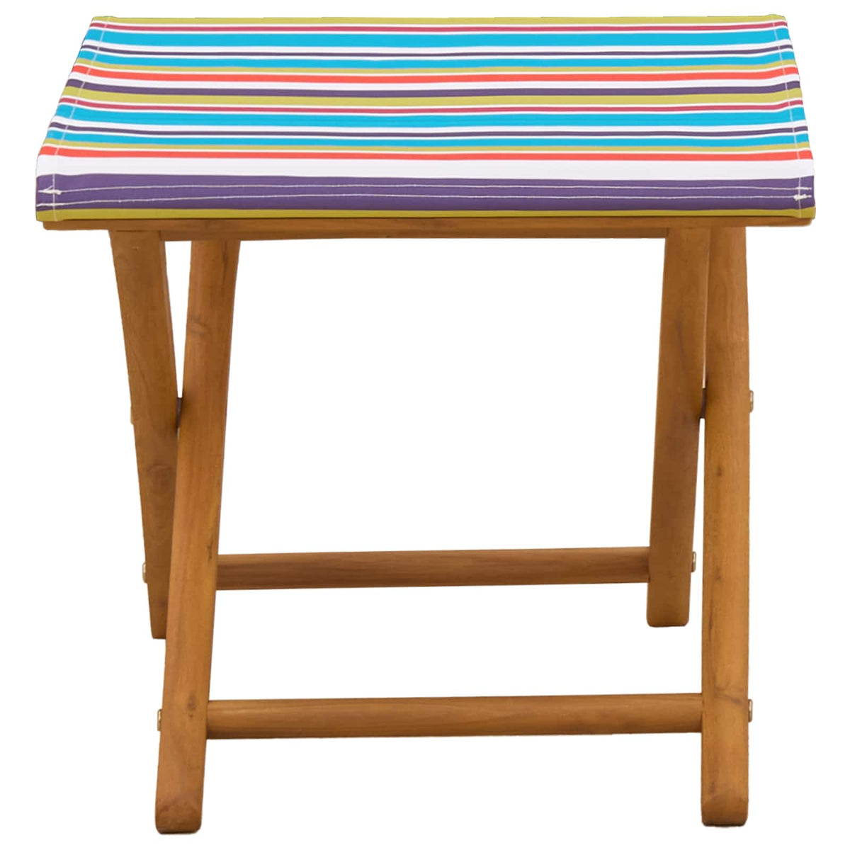 Havestol 2 pcs Massiv Eucalyptus Træ Flerfarvet