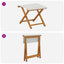 Havestol 2 pcs Massiv Eucalyptus Træ Cremefarvet