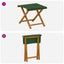 Havestol 2 pcs Massiv Eucalyptus Træ Grøn