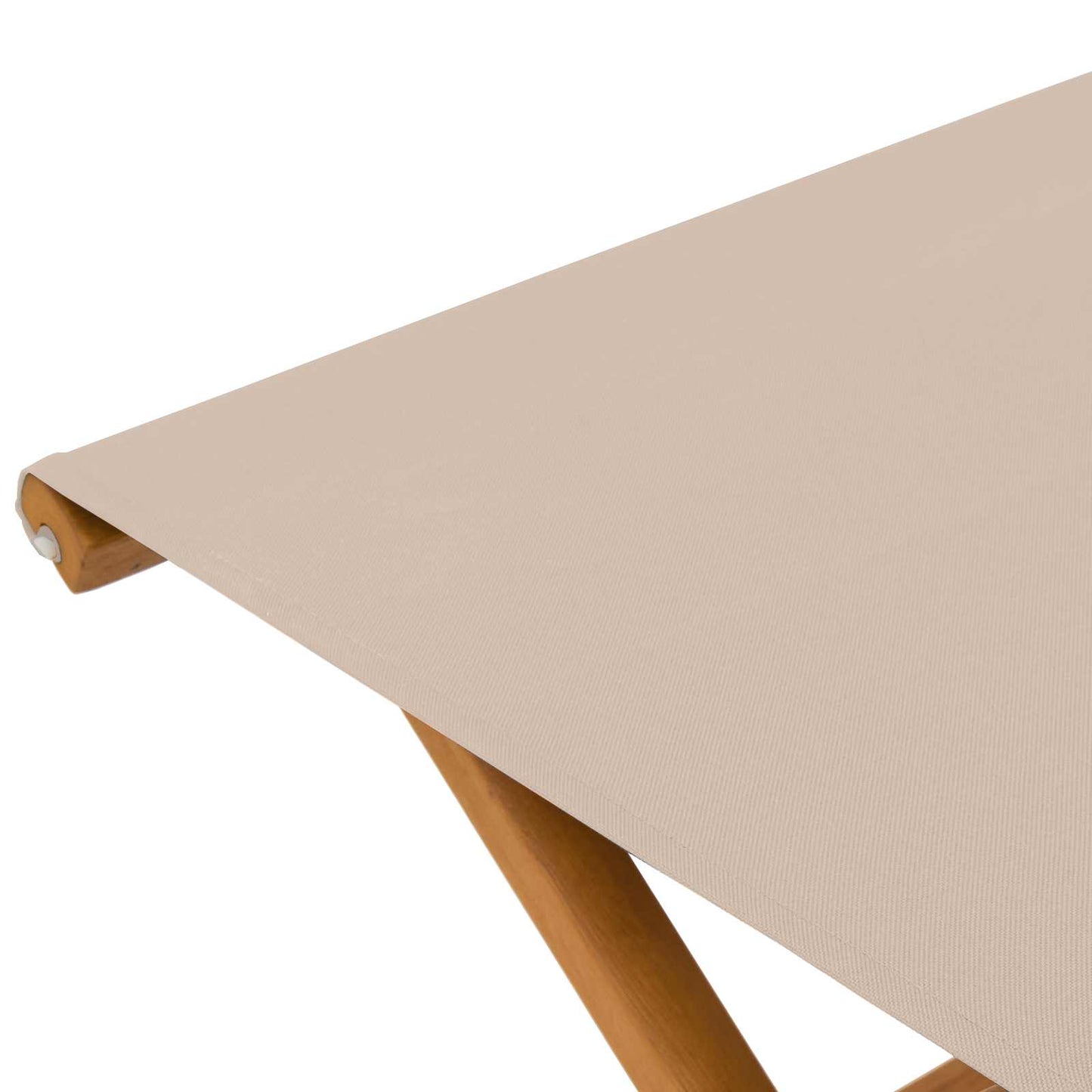 Havestol 2 pcs Massiv Eucalyptus Træ Beige