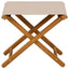 Havestol 2 pcs Massiv Eucalyptus Træ Beige